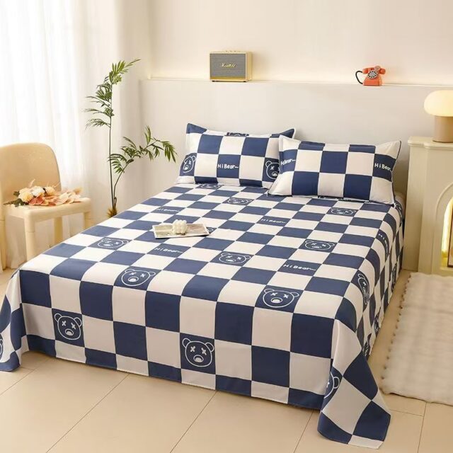 Simple Home Printed Bed Sheet for Modern Bedrooms (3) Simple Home Printed Bed Linen Bed Sheet Supplier