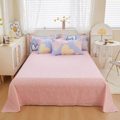 High-Quality Home Cotton Bed Linen Bed Sheet Manufacturer