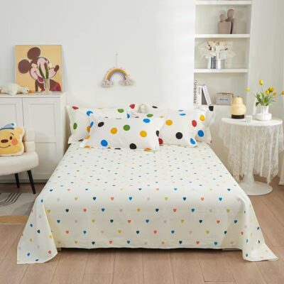 High-Quality Home Cotton Bed Linen Bed Sheet Manufacturer