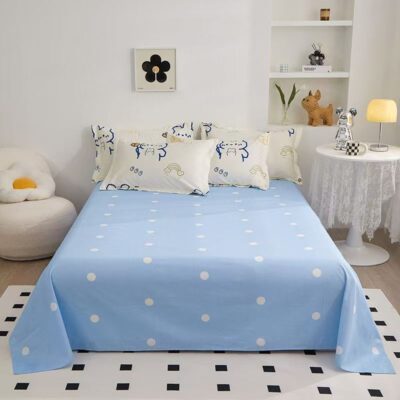 High-Quality Home Cotton Bed Linen Bed Sheet Manufacturer