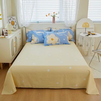 High-Quality Home Cotton Bed Linen Bed Sheet Manufacturer