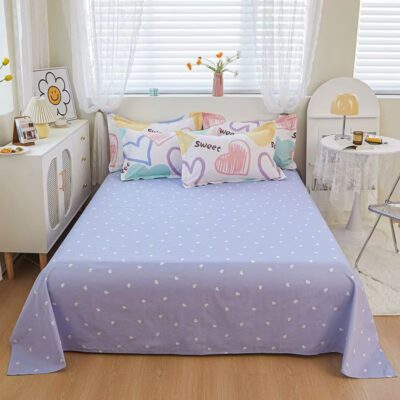 High-Quality Home Cotton Bed Linen Bed Sheet Manufacturer
