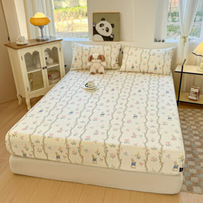 Washable Breathable Cartoon Printed Fitted Sheet Supplier