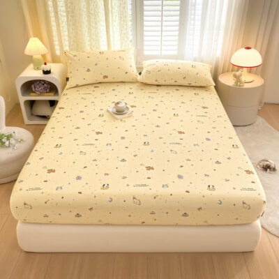 Washable Breathable Cartoon Printed Fitted Sheet Supplier